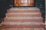 Brick steps.