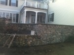 Stone wall in Wellesley, MA by Don Nyren Masonry