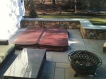 Stone hot tub Wellesley, MA by Don Nyren Masonry